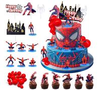 Décoration de gâteau Spider-man, Décoration de gâteau d'anniversaire Spider-man