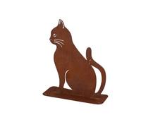 Décoration de jardin chat assis - rouille - esschert design