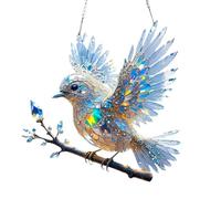 Décoration de jardin en cristal, attrape-soleil magique coloré pour fenêtres, décorations en verre dépoli acrylique double face, œuvre d'art étincelante 2D en cadeau pour les amoureux de la nature
