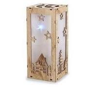 Décoration de lanterne avec éclairage LED, 13x13x30 cm (lot de 3)