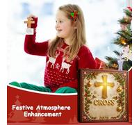 Décoration de l'Avent 2025 en forme de - Décoration de Noël chrétienne en acrylique 2D - Calendrier de compte à rebours de 20 jours - Pour sac à dos, voiture, couronne, cheminée, mur, fenêtre