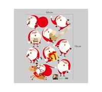 Décoration de Noël 9 Pack d'autocollants Stickers muraux festifs 3D