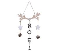 Décoration de Noël à suspendre en bois Terre sauvage - Beige