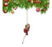 Décoration de Noël amusante et saisonnière Père Noël grimpant | Décorations de Père Noël grimpant pour arbre, fenêtre, chambre à coucher, balcon, porte, jardin, cour, chemin, porche