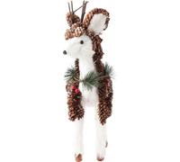 Décoration de Noël cerf Exquisite Cute Desktop Holiday Simulation Elk Figurine for Show Window Decoration (en anglais)
