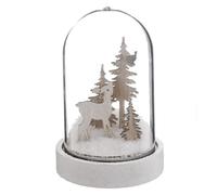 Décoration de Noël Cloche Polaire 12cm Blanc