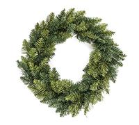 Décoration de Noël Couronne Artificielle Vert 2 Tons D 40 cm - Feeric Christmas