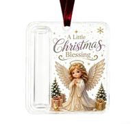 Décoration de Noël en acrylique avec velours | Ruban, boule de rangement créative pour billets roulés, décoration surprise festive pour couronne d'arbre de cheminée,
