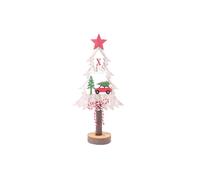 Décoration de Noël en bois sapin Xmas Tradi - Rouge
