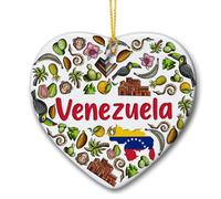 Décoration De Noël En Céramique Venezuela Décoration De Noël 7.3CM | la maison Souvenirs de Noë Souvenir Pendentifs De Noë Pour amoureux parents