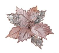 Décoration de Noël en plastique à suspendre Rose 24 cm