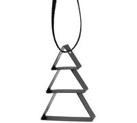 Décoration de Noël FIGURA 5,5 cm, arbre de Noël, noir doux, acier inoxydable, Stelton