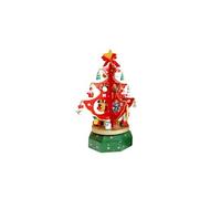 Décoration de Noël Jouet de boîte à musique En bois 1 pièce-rouge
