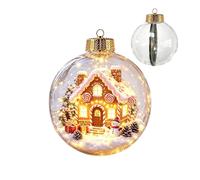Décoration de Noël lumineuse - Scène de crèche - Décoration de Noël | Boule de Noël festive pour appartement, salon, chambre à coucher, fête, cheminée