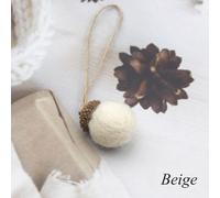 Décoration De Noël, Pendentif En Laine, Tour De Pin En Feutre, Petite Boule, Couronne De Pomme De Pin, Accessoires Pour Bouquet