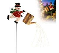 Décoration de Noël, Père Noël Bouilloire solaire Décorative, A | Lampe de chemin d'extérieur en métal étanche avec lumière LED, bouilloire solaire suspendue, pour jardin, pelouse