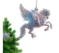 Décoration de Noël Père Noël en Traîneau Souvenir Plat Accrochable en | Pendentif Père Noël en Acrylique pour Sapin de Noël Pour Cheminée Rebord de Fenêtre Salon Chambre Balcon F