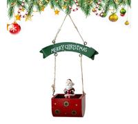 Décoration de Noël Père Noël Figurine en Résine Thème Boîte aux Lettres en | Pendentif Père Noël et Bonhomme de Neige pour Propriétaires Collectionneurs Cheminée Poignée de Porte Café Sa