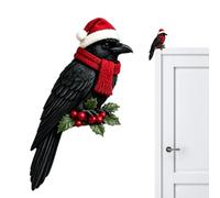 Décoration de Noël pour cadre de porte Panneau mural artisanal en bois | Enseigne décorative avec oiseau pour haut de cadre de porte pour Mur, Fenêtre, Table, Étagère, Cheminée, Maison, Intérieur,