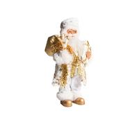 Décoration de Noël STRAUMSFJORDEN Père Noël 40 cm Blanc/doré