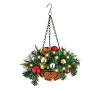 Décoration de Noël suspendue - Panier lumineux - 50 cm - PVC - Extérieur