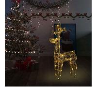 Décoration de Noël - vidaXL - Renne - 90 LED - Acrylique - Blanc chaud