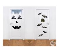 Décoration de porte Halloween citrouille ou chauve-souris (x1) REF/22243 modèle aléatoire multicolore G