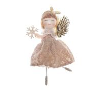 Décoration de Sapin de Noël en Forme d'ange, Pendentif Mignon pour Fille de fée, Jupe Creuse Scintillante, Bandeau en Dentelle pour Fille, Style Conte de fées, décoration d'arbre de Noël, Petit