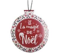 Décoration de sapin en métal à suspendre magie de noël ROUGE G