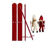 Décoration De Skis De Neige,Décorations De Noël De Ski | 2X décorations de Snowboard avec bâtons de Ski - Décorations de Table de Noël pour banquets Sportifs et thèmes de Ski d'hiver
