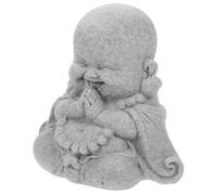 Décoration de Statue de Bouddha pour Aquarium, Figure Compacte en Pierre | Buddha Statue, Accessoires Aquarium, Petite Décoration Vintage, Base Stable pour Aquarium et Temple