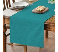 Décoration de table de cuisine « Turquoise » pour l'été, table de jardin « Aqua » lavable pour l'automne, 40 x 240 cm