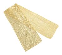 Décoration de Table de Mariage Dorée à Paillettes, Polyester Léger | Nappe de Fête pour Table Familiale, Style Élégant, Usage Facile, Protège des Taches Alimentaires