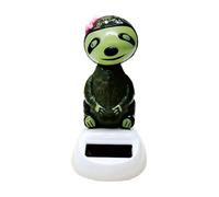 Décoration de tableau de bord de voiture - Figurine animale à énergie solaire - Figurines d'animaux mignonnes - Décoration de bureau amusante