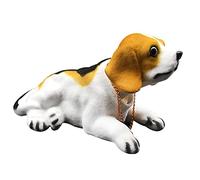 Décoration de Voiture, résine de poupée de Voiture Mignon secouant la décoration de Chien de tête pour Les Ornements de Bureau de Bureau à Domicile d'intérieur de Voiture(Beagle)