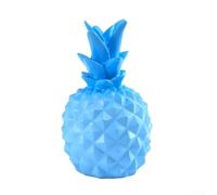 Décoration en résine ananas avec essence de design nordique pour étagère de table ou décoration de bureau dans un appartement, un bureau ou un studio (bleu)