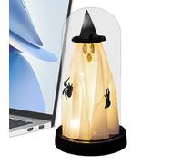 Décoration Fantôme Halloween Statue de collection LED lumineuse effrayante | Figurine Fantôme Halloween Décoration Bureau Pour Amateurs Collectionneurs De Cheminée Meuble Entrée Étagère