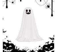 Décoration fantôme - Statue lumineuse d'Halloween 37x13cm, statuette effrayante alimentée par batterie, jolie décoration de fantômes en polyester PP, télécommande | Inquiétant