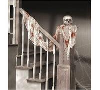 Décoration Halloween avec tissu ensanglanté 60 x 450 cm (x1) REF/40007 - ptit clown blanc et rouge G
