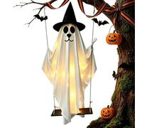 Décoration Halloween Extérieur Chien Fantôme Lumineux Suspendu 150 cm
