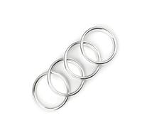 Decoration Interieur Voiture Anneaux Sortie D'air AC Pour Bureau D'instruments Voiture Pour A1 2014 - 2017 Anneau Intérieur Décoratif Aluminium Autocollant Intérieur Accessoires(Silver Inner ring)