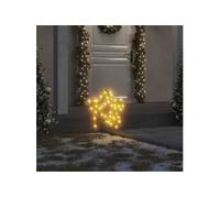 vidaXL Décoration lumineuse étoile de Noël piquets 3 pcs 50 LED 29 cm