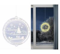 Lunartec Décoration lumineuse pour fenêtre Joyeux Noël