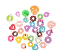 Décoration Miniature Soi-même Donut 30 Pièces en Résine Plusieurs styles