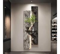 Décoration Murale 3D LED en grès avec Vase en Verre et Lapin