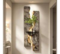 Décoration Murale 3D LED en grès avec Vase en Verre et Lapin
