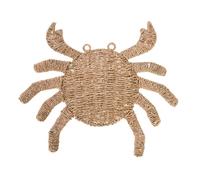 Décoration murale - AMADEUS - Crabe en rotin - Rotin tissé - Marron - 48x40 cm