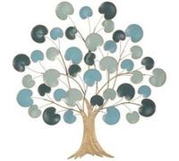 Mauro Ferretti – Panneau en fer Apple – Décoration murale arbre en métal 89×2,5×90 cm Bleu