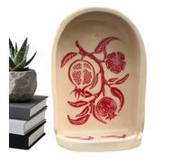 Décoration murale artistique de niche - Présentoir de bougies sculptées, décoration murale faite à la main avec détails élégants, support décoratif avec charme fonctionnel, pièce d'accent pour la