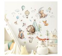 Décoration murale : Autocollants représentant des animaux de la forêt pour chambre d'enfant